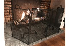 Grille de protection cheminée 4 pans 51 cm × 137 cm (HxL)