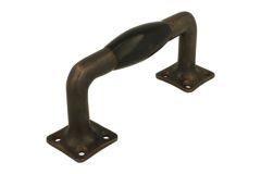 Poignée de tirage laiton patiné bakélite modèle moderne