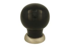 Bouton de meuble bakélite nickel satiné 39mm H48mm