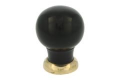 Bouton de meuble bakélite laiton poli 39mm H48mm