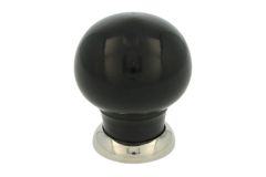Bouton de meuble bakélite laiton nickelé 39mm H48mm