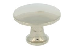 Bouton laiton nickelé grand Ø 35mm H25mm