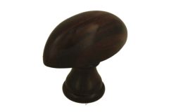 Bouton de meuble bois de palissandre modèle oeuf