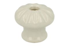 Bouton porcelaine Ø 23mm H25mm. Livré sans vis