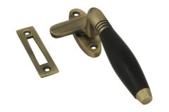 Loquet de fenêtre à battants -Gauche, laiton patiné