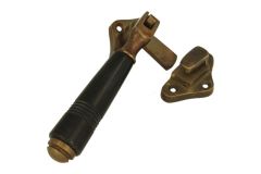 Loquet de fenêtre à battants (1908) en laiton patiné