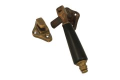 Loquet de fenêtre à battants (1915) laiton patiné bakélite