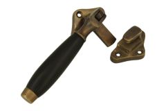 Loquet de fenêtre à battants en laiton patiné bakélite(1936)