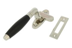 Loquet de fenêtre à battants -Droit, laiton nickelé