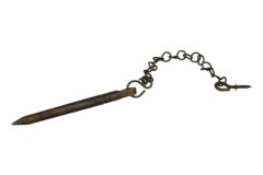 Goupille fenêtre coulissante laiton patiné 100mm Ø 7mm