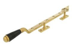 Entrebailleur de fenêtre laiton poli bakélite (1908)