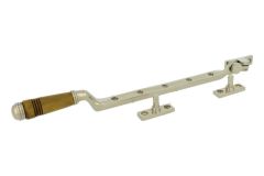 Entrebailleur de fenêtre laiton nickelé en corne (1908)