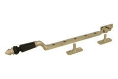 Entrebailleur de fenêtre nickel satiné en corne (1890)