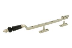 Entrebailleur de fenêtre laiton nickelé en corne (1890)