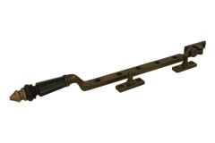 Entrebailleur de fenêtre laiton patiné en corne (1890)