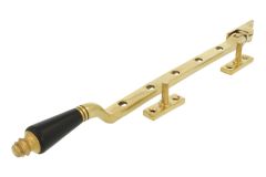 Entrebailleur de fenêtre ornementé laiton poli