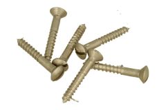 Vis à bois 2,8 x 25 mm (lot de 6) nickel satiné