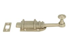 Targette de porte en nickel satiné 101x33 (Lxl)