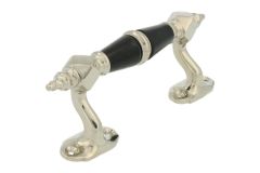 Poignée de tirage 145mm ornementée déportée laiton nickelé