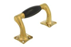 Poignée de tirage déportée laiton poli bakélite (1932)