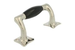 Poignée de tirage déportée laiton nickelé bakélite (1932)