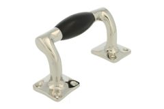 Poignée de tirage déportée laiton nickelé bois d'ébène(1932)