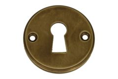 Rosace à clé Ø 50 mm en laiton patiné