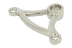 Bascule laiton nickelé pour sonnette à tirette