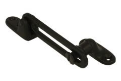 Compas pour fenêtre à soufflet noir 90mm. Prix à l’unité