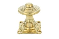 Pommeau de tirage de porte d'entrée laiton poli (1895)