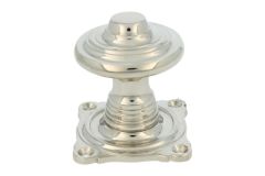 Pommeau de tirage de porte d'entrée laiton nickelé (1895)