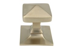 Pommeau de tirage de porte d'entrée nickel satiné (1926)