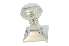 Pommeau de tirage de porte d'entrée laiton fintion nickelé